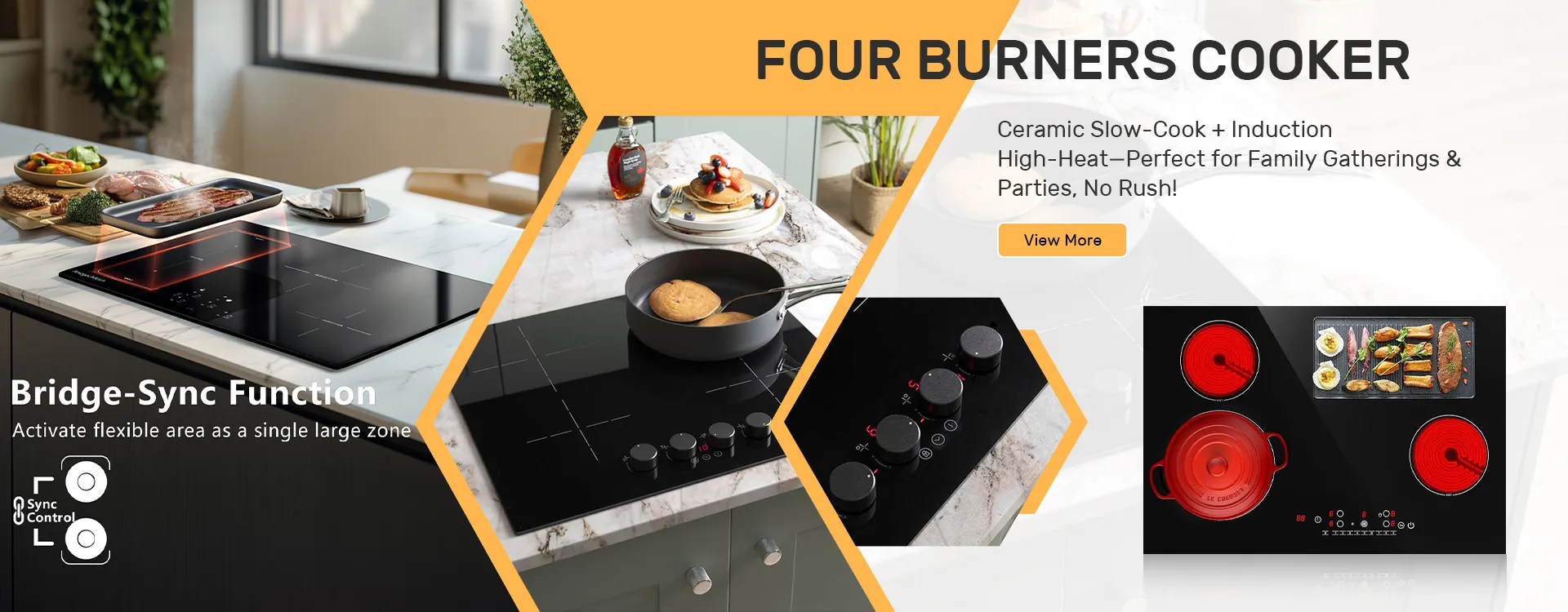 FOUR BURNERS COOKER