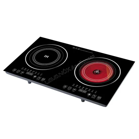 Model LAVIT-2202 – Tabletop Double Cooker, 1 Induction + 1 Infrared Ceramic, Dual Voltage