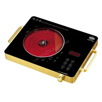 CMT20-16P-G Tabletop Single Infrared Ceramic Cooker | Skin Touch & Knob Control | 2000W | 8 Power Levels | A-Grade Crystal Plate | Fits All Cookware