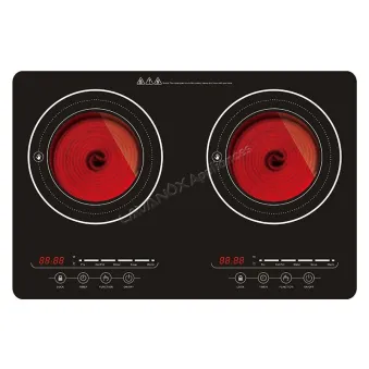 Model AT2-1 – Double Infrared Cooker, Stainless Steel Body, 2200W x 2 Burners
