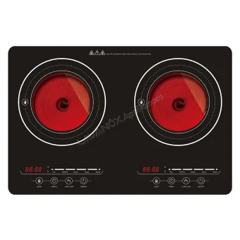 Model AT2-1 – Double Infrared Cooker, Stainless Steel Body, 2200W x 2 Burners