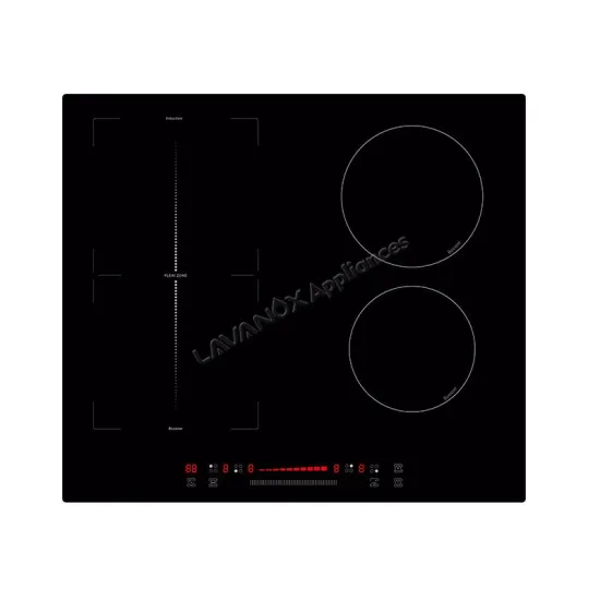 Model LAVI-4C003 – Built-in Induction Cooktop, Zone-Free Heating, 9 Power Levels