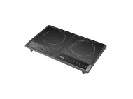 How does a 4 burner induction cooktop work?