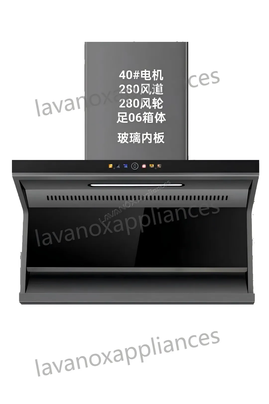 Commercial Range Hood | 280mm Air Duct Commercial Range Hood | 280mm Air Duct