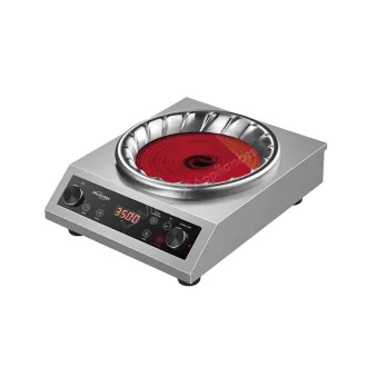 Model LAVT-506 Commercial 3500W Infrared Ceramic Cooker with Dual Ring Heating and Stainless Steel Body