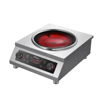 Model LAVT‑108 Commercial 4000W Concave Infrared Ceramic Cooker with Dual Ring Heating & Digital Control